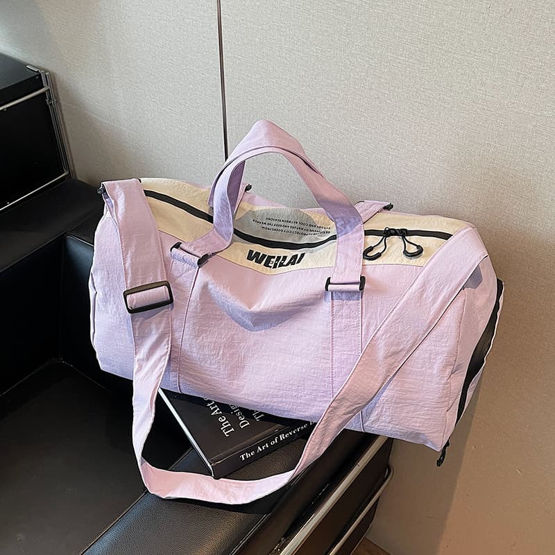 Bolsa de ginástica feminina esportiva Yoga portátil de grande capacidade viagem leve de um ombro mensageiro bolsa de via