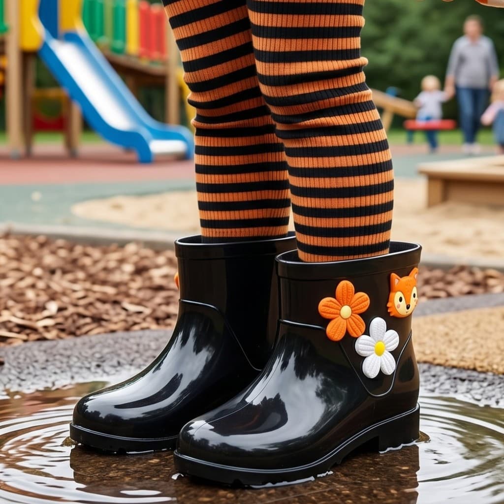 Galocha Infantil Feminina Raposinha Delicada E Estilosa Lançamento Inverno Bota De Chuva Envio Já