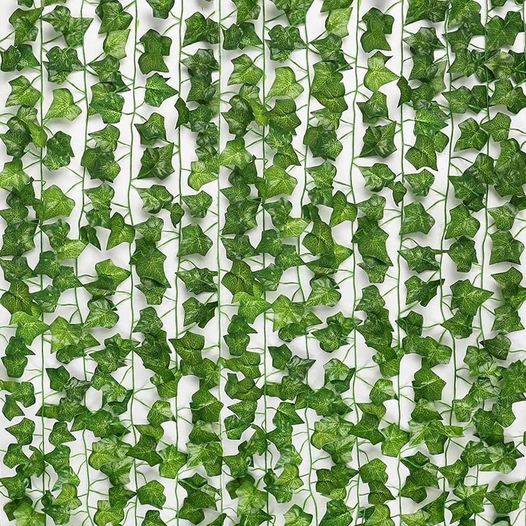 Plantas De Folhas De Hera Artificiais De Alta Qualidade , Guirlanda Suspensa De Videira , Flores De Folhagem Falsa Para