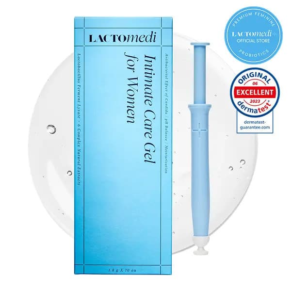 Gel de Cuidado Íntimo LACTOMEDI para Mulheres (10 unidades) – Gel Probiótico para Equilíbrio do pH, Combate ao Odor, Pro