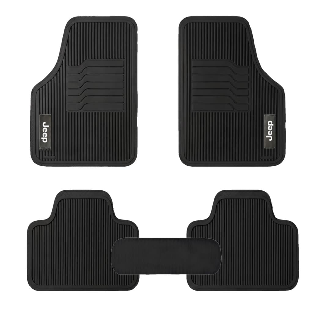 Jogo Tapete De Borracha Personalizado Jeep 5 Peças Luxo