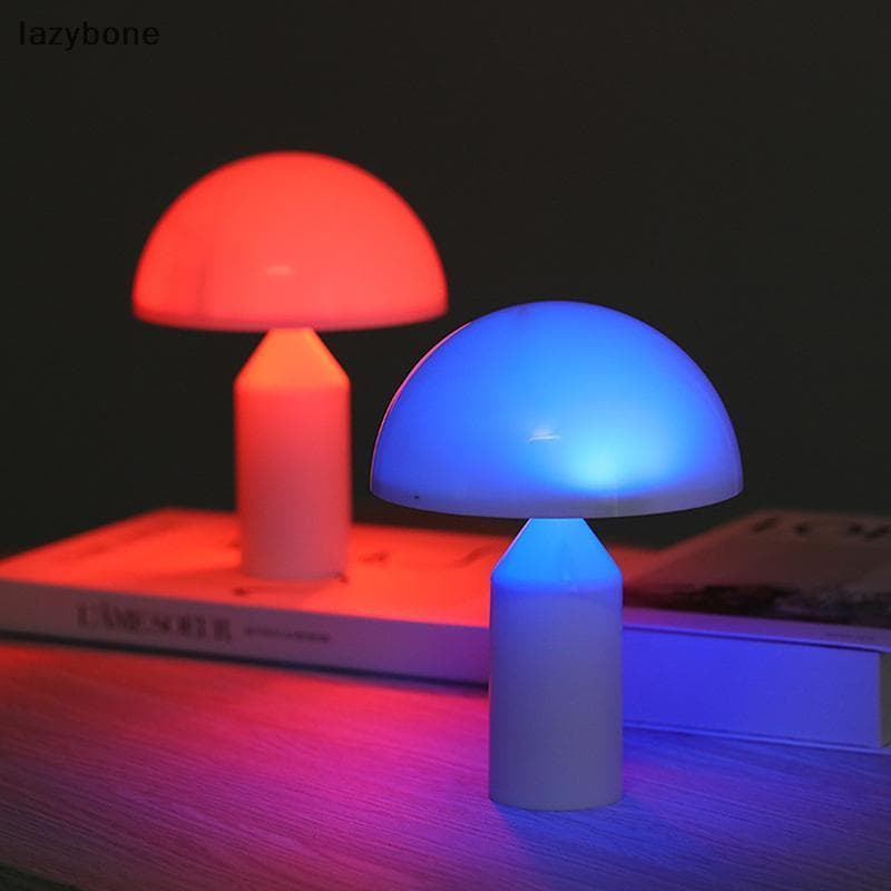 Luz Noturna De Cogumelo Com Sensor De Toque Para Atmosfera De Quarto E Mesa