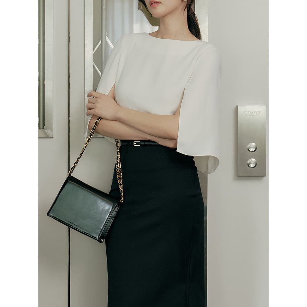 High-End nicho não-colisão camisa feminina 2026 verão novo estilo solto simples camisa Design sentir manga de cinco pont