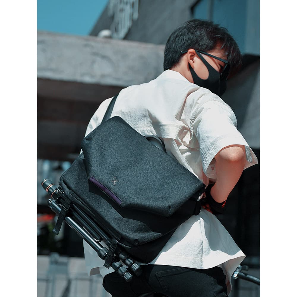 Bolsa mensageiro funcional masculina de um ombro, portátil, única, simples, grande capacidade, roupa de rua, carteiro, c