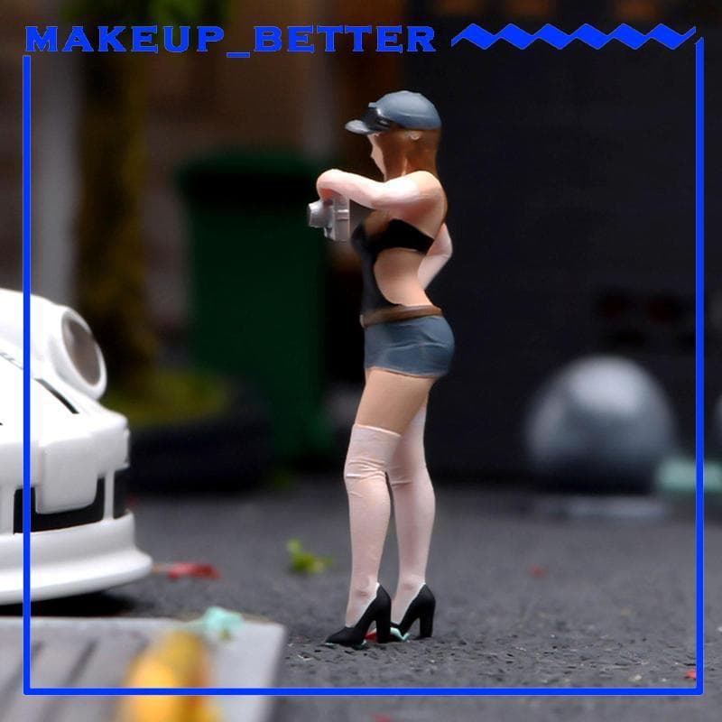 [Makeup_better] 1/64 Figura De Menina Modelo Colecionável Jardim De Fadas Layout S Medidor Pintado À Mão