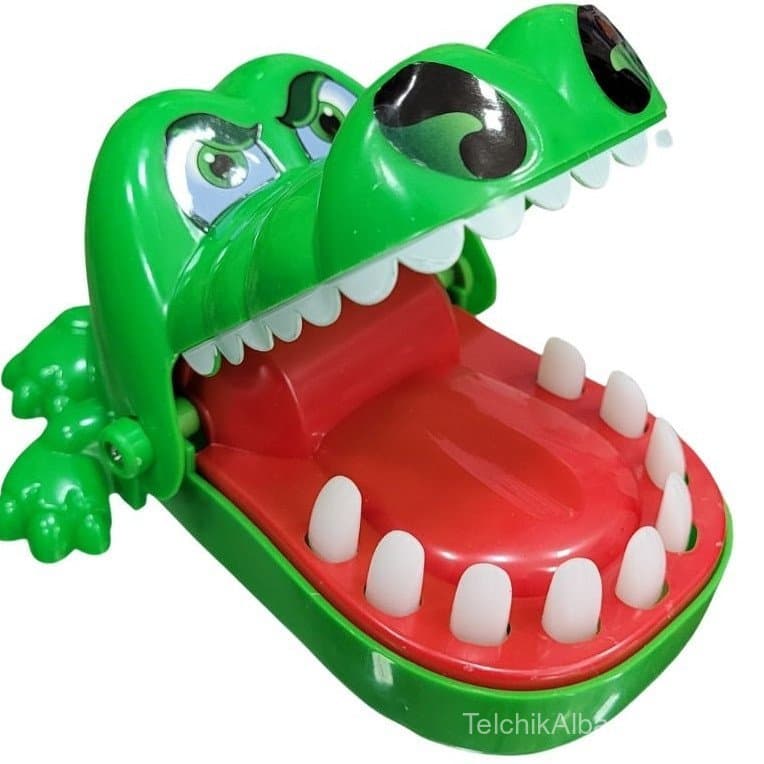 Brinquedo Crocodilo Engraçado Boca Jogo Dentista Mordida Dedo Jacaré Roleta Jogo Brinquedo Diversao