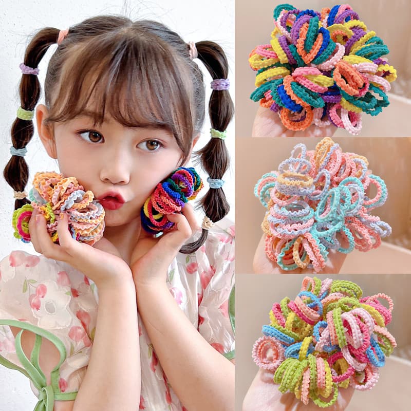 Crianças amarrar laço de cabelo Super durável não machuca o cabelo do bebê bandana novo estilo meninas elástico caso de