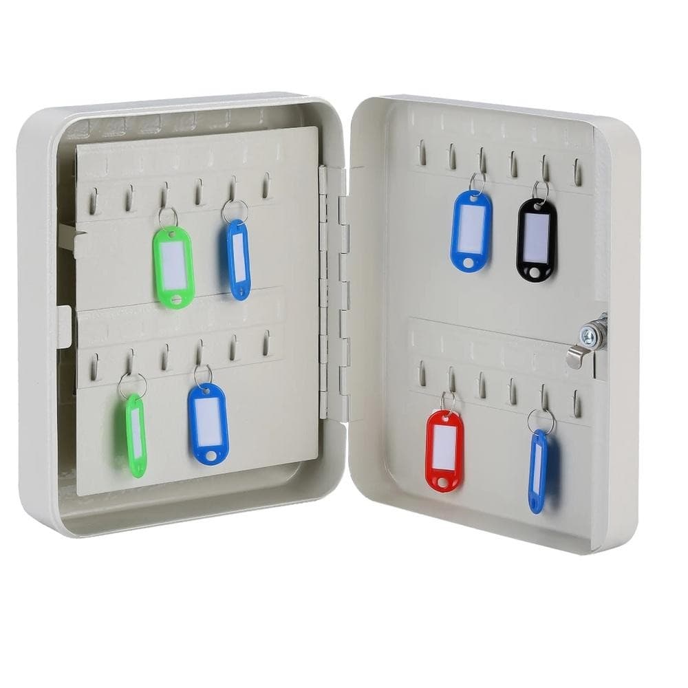 [Organizador] Porta Chaves Armário Claviculário 48 Chaves Ferro Cofre Organizador Fixador em Parede