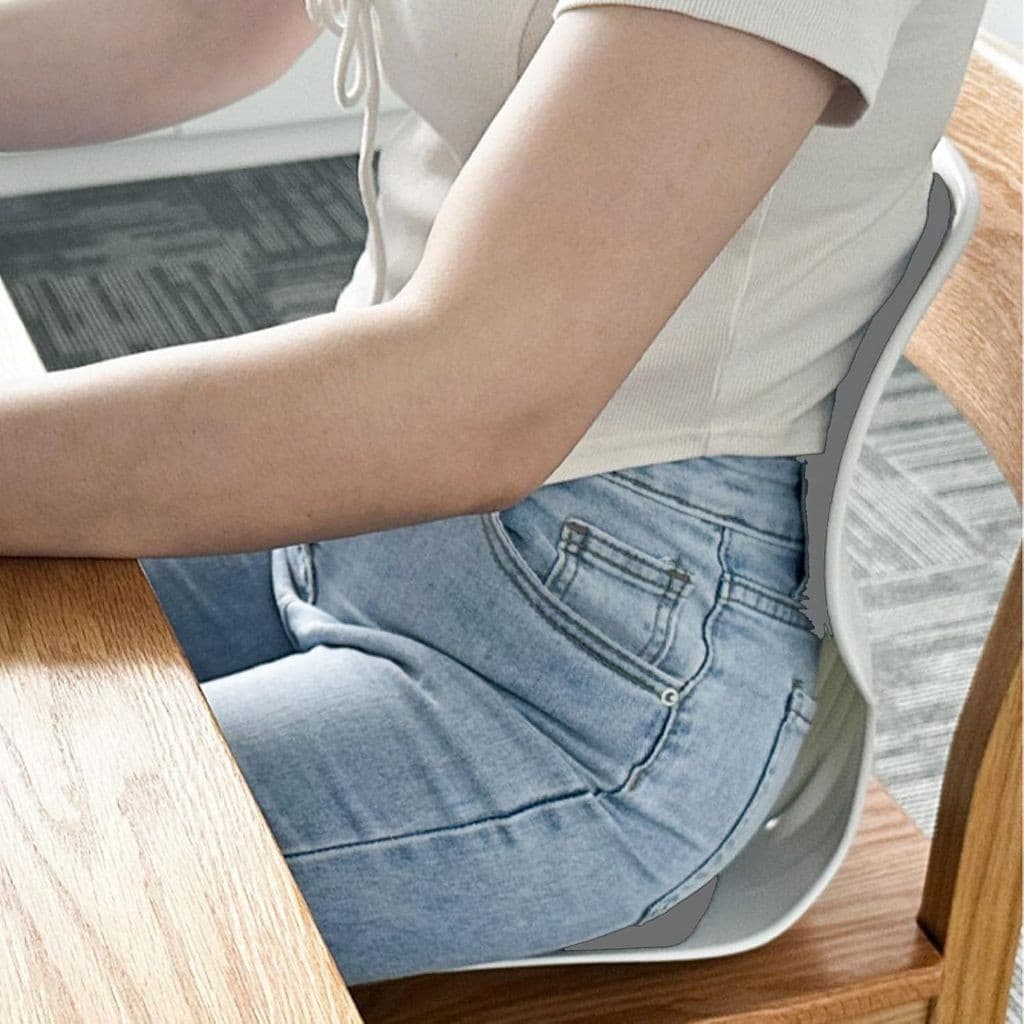 Assento Ergonômico Estofado Apoio Lombar Postura Conforto Cadeira Escritório Home Office Portátil