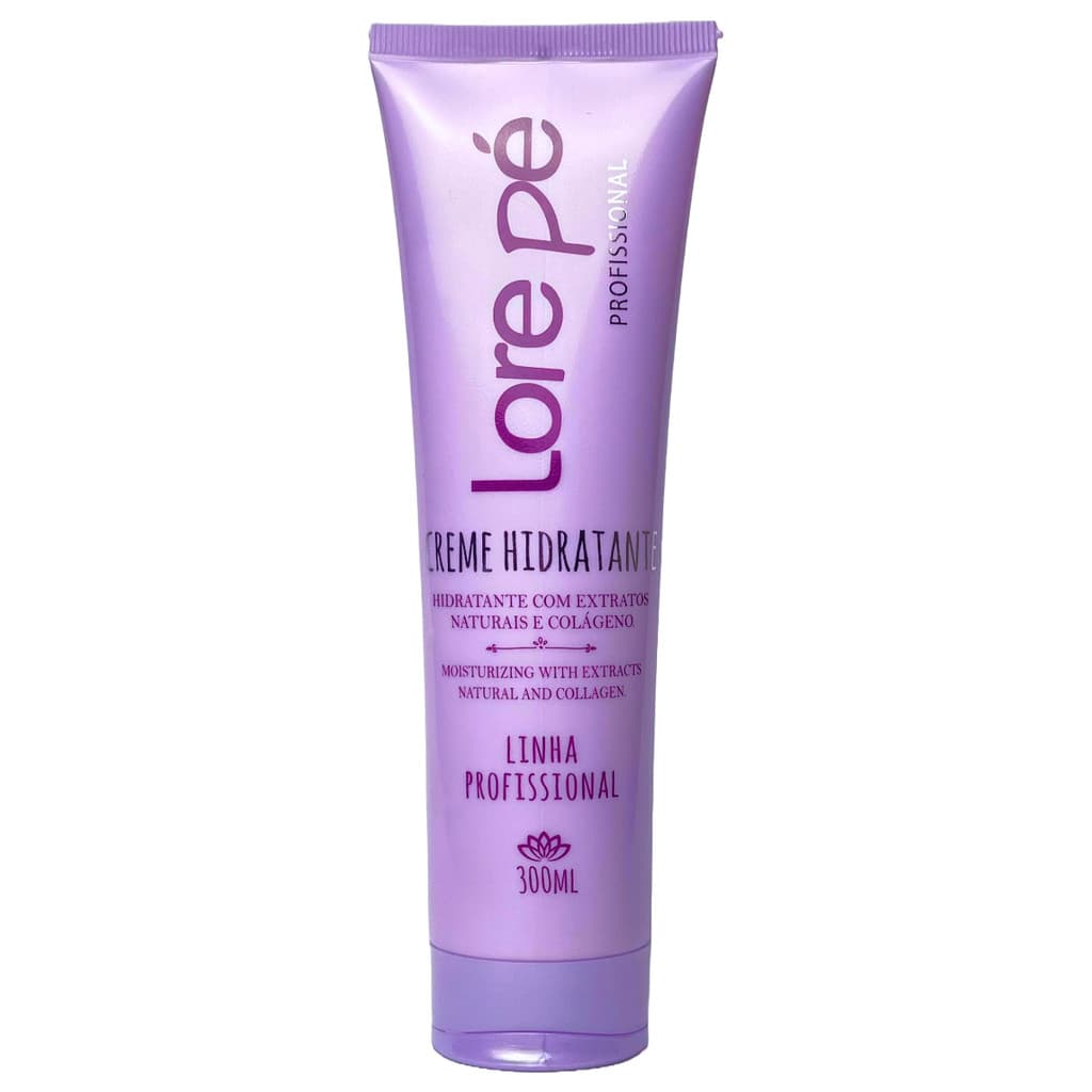 Creme Hidratante com Extratos Naturais e Colágeno Lore Pé 300ml / 275g