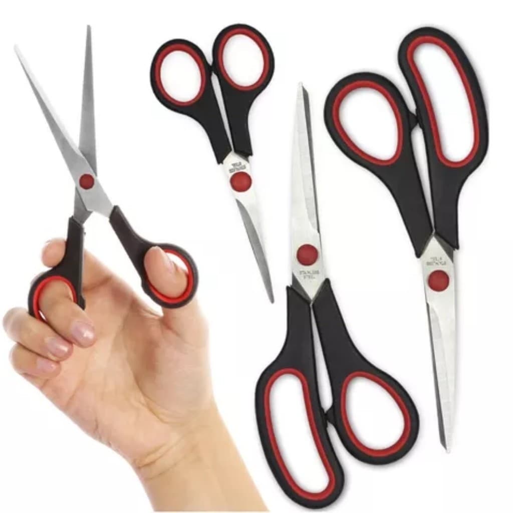Kit 3 Tesouras Profissional Para Alfaiate e Cabelo Afiadas