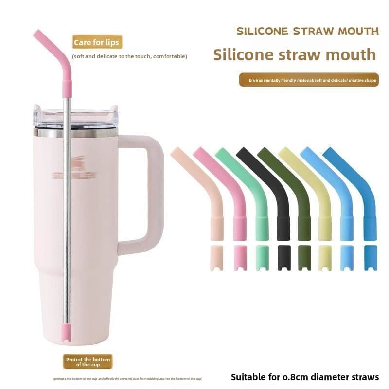 Capa Silicone Canudo Copo Térmico Inox Protetor Bico Antiescaldante Acessório Decorativo