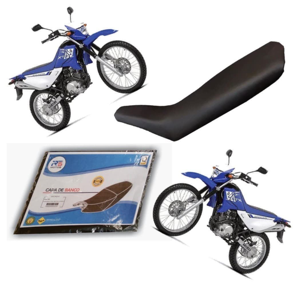 Capa Banco Yamaha Xtz 125 2003 Até 2016 Preta