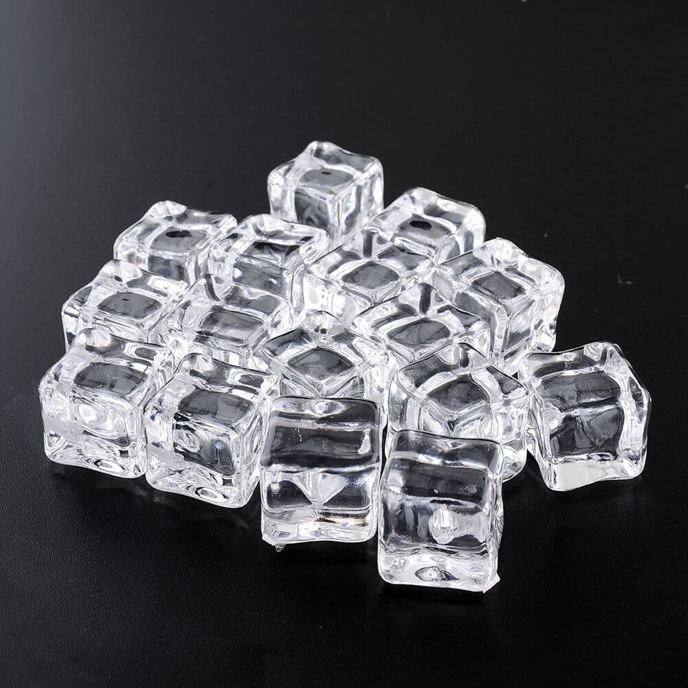 15 Peças Cubos De Gelo De Acrílico Artificial Para Decoração De Casa