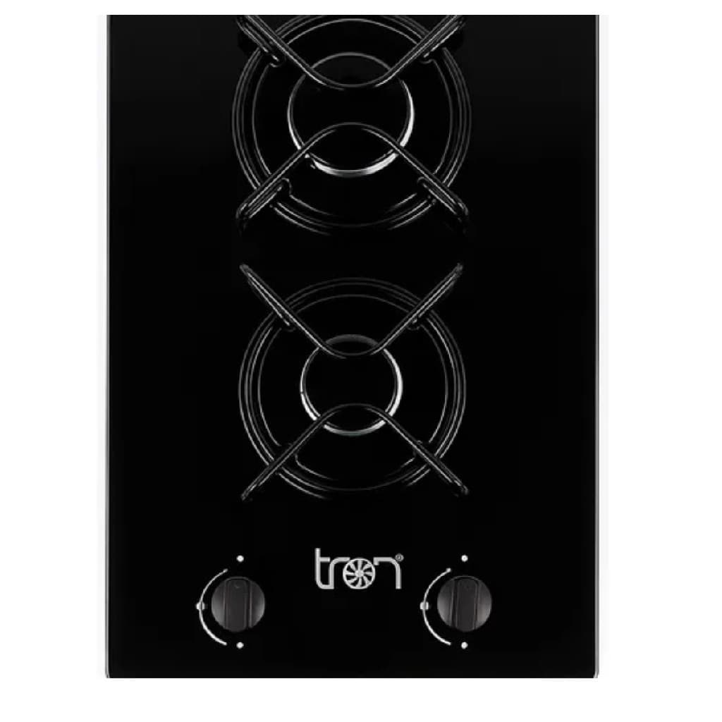Cooktop 2 Bocas Gas Glp Mesa De Vidro Preto