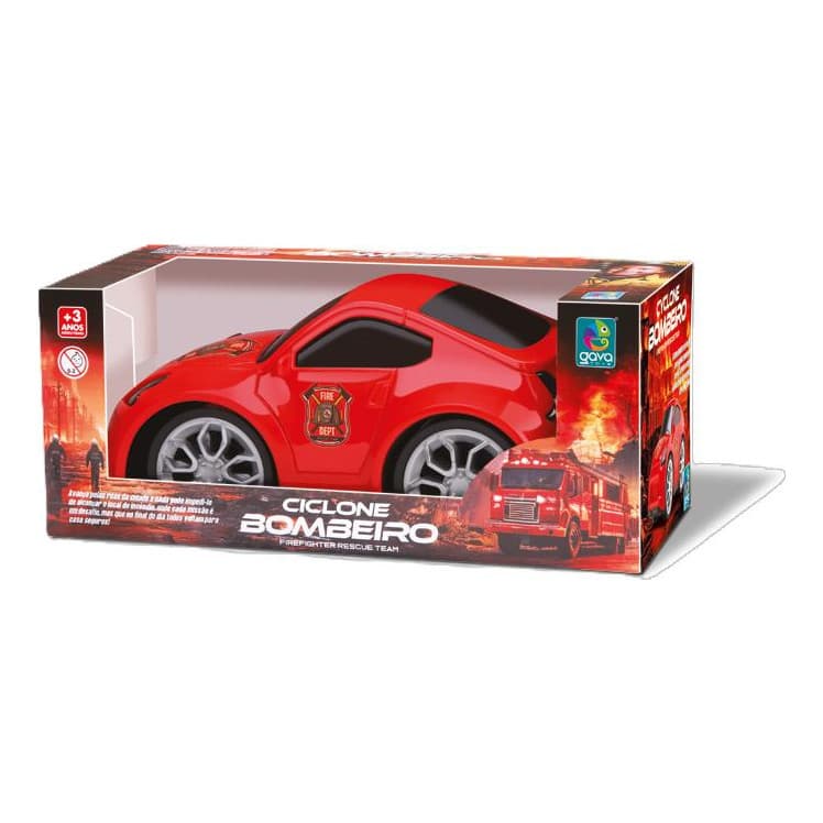 Carrinho Cyclone Bombeiro Brinquedo Carro Resgate Infantil Promoção Criança