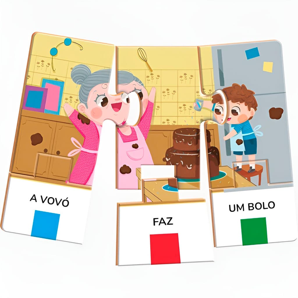 Brinquedo Quebra Cabeça Infantil Didático para Primeiras