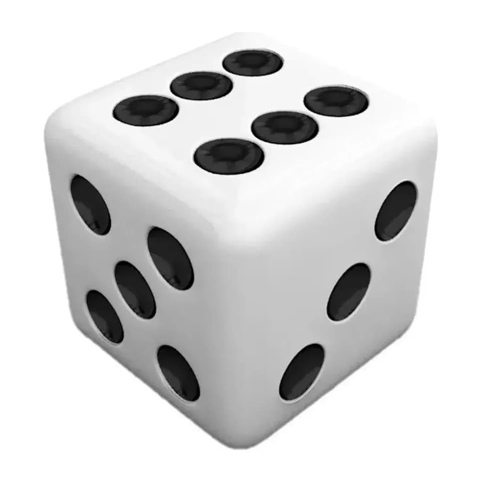Kit Lote 1000 Dados Brancos 6 Faces Jogos Rpg 16mm Conjunto Cartas Preto Xadrez General Tabuleiro