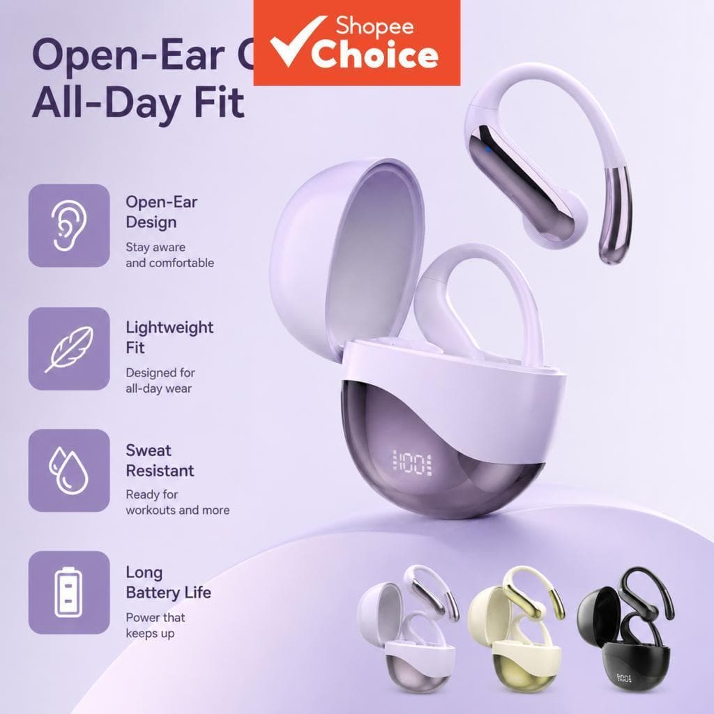 Fones de Ouvido Sem Fio Bluetooth, Leves, para Lazer e Viagem, Fones Intra-Auriculares para Férias, Jogos e Música Bass