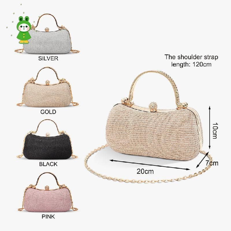 Moda Sacos De Noite Elegante Corrente Feminina Ombro Crossbody Saco Festa Embreagem