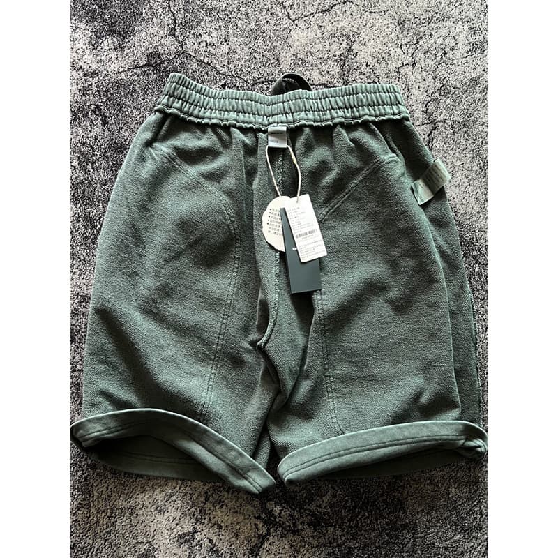Americano Retro pesado sujo lavagem angustiado roupas da indústria pesada tingido solto cordão cintura elástica verão Te