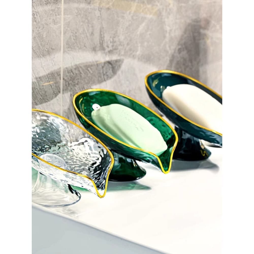 Luz estilo luxo caixa de sabão dreno caixa de sabão Rack de armazenamento doméstico saboneteira bandeja criativa caixa d