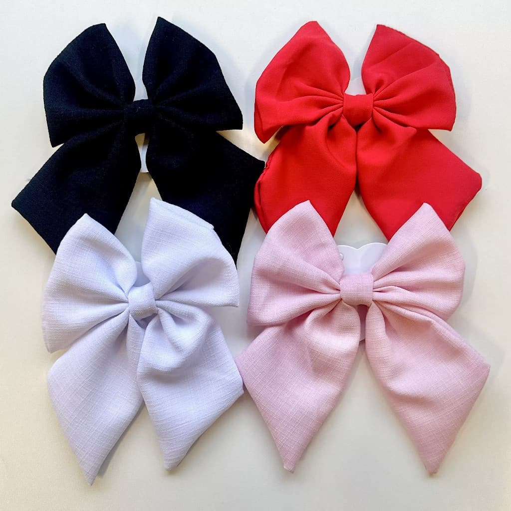 Laço feminino de cabelo com bico de pato moda