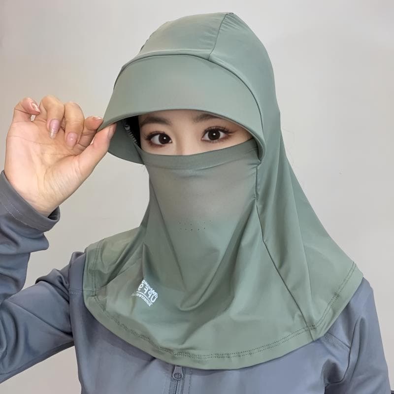 Rosto cheio guarda-sol chapéu feminino verão protetor solar chapéu Anti-ultravioleta equitação ao ar livre pescoço prote
