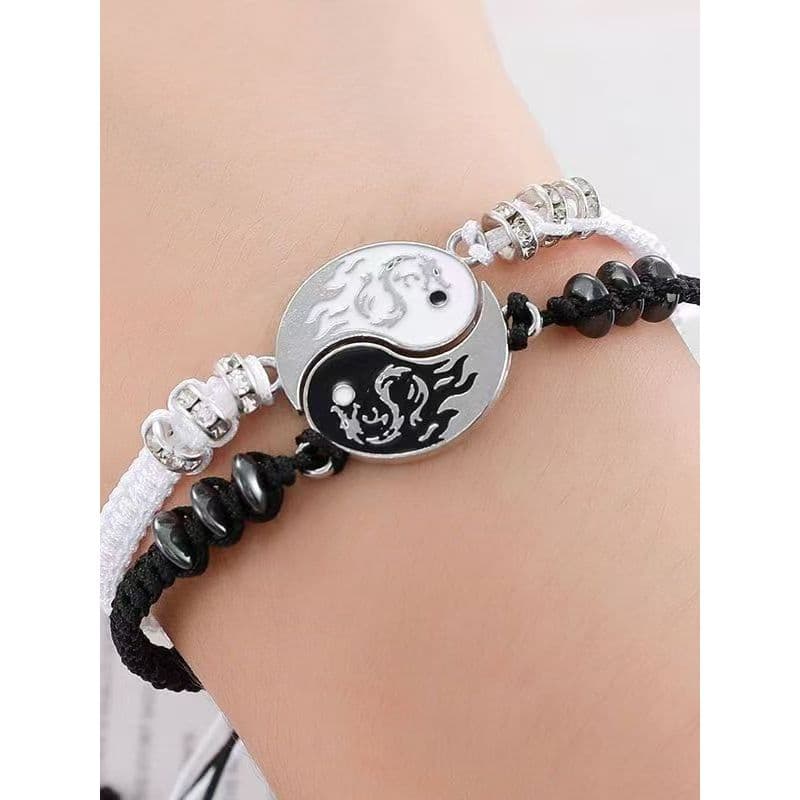 Namoradas Sensor remoto pulseira estilo chinês Retro Tai Chi pulseira irmão trançado pulseira jóias pulseira ajustável