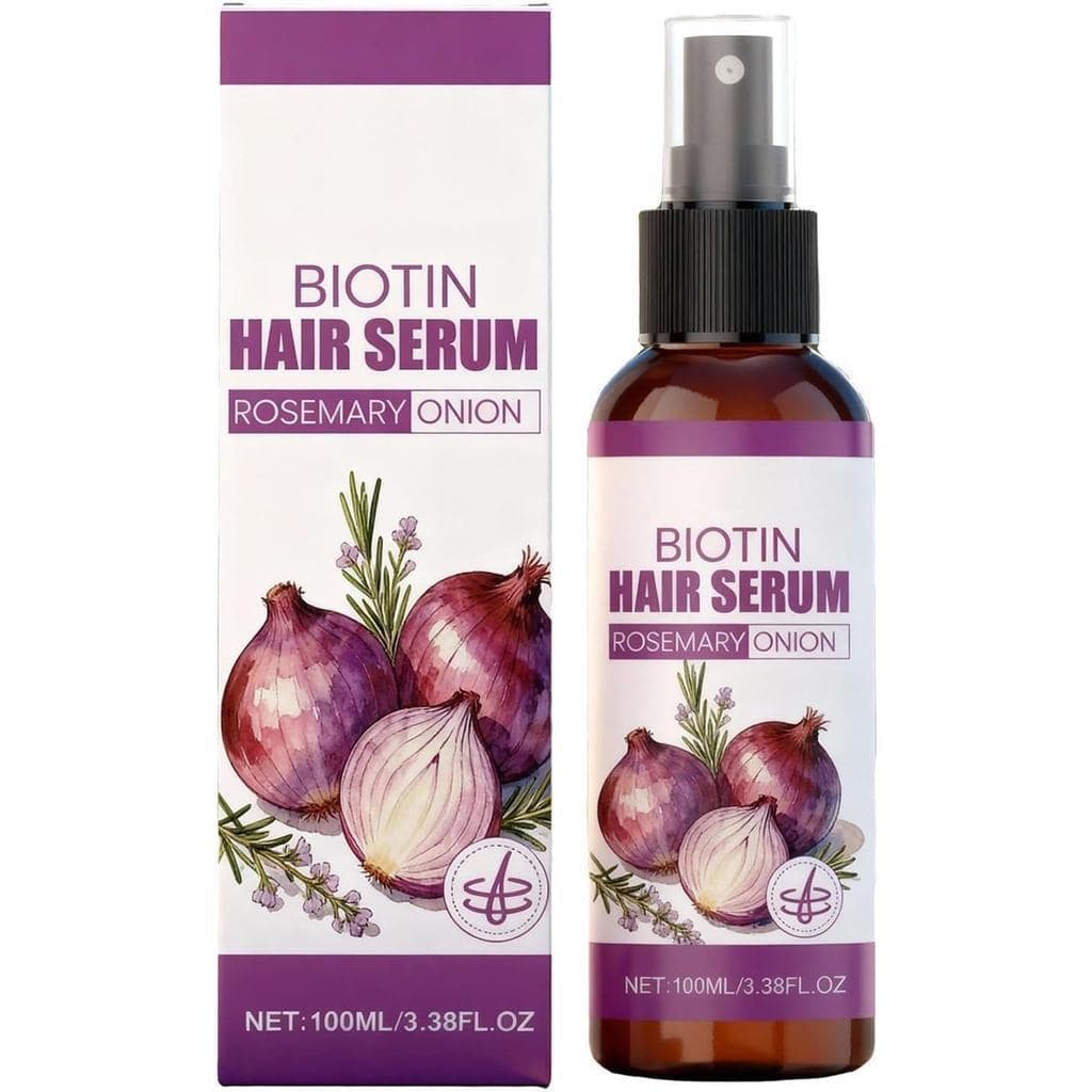 Sérum Capilar de Alecrim e Cebola, Óleo Capilar de Cebola Vermelha, Sérum Leve e Não Oleoso, Creme Capilar Nutritivo, Hi