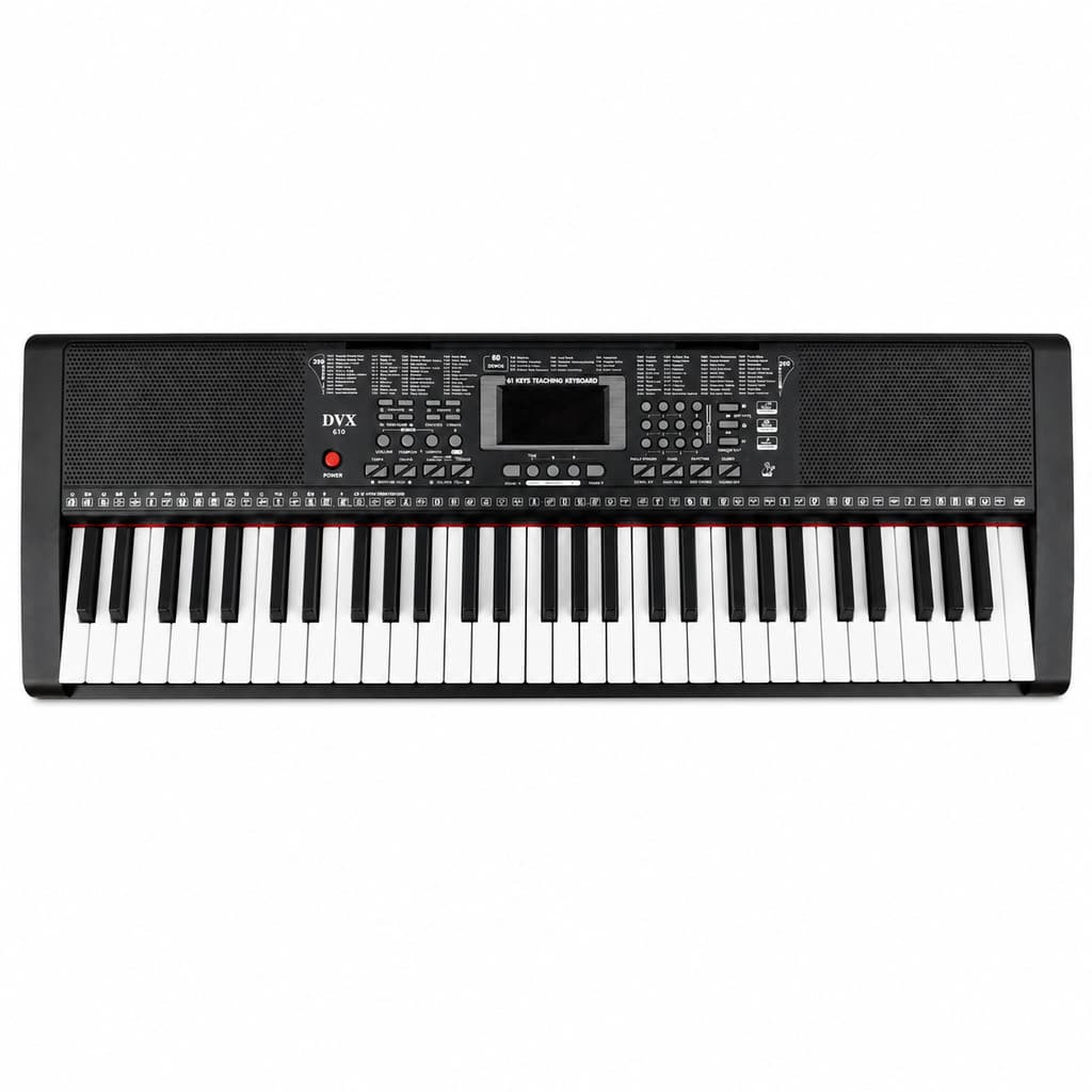 Teclado Musical 61 Teclas 200 Ritmos Devox DVX-610 Preto