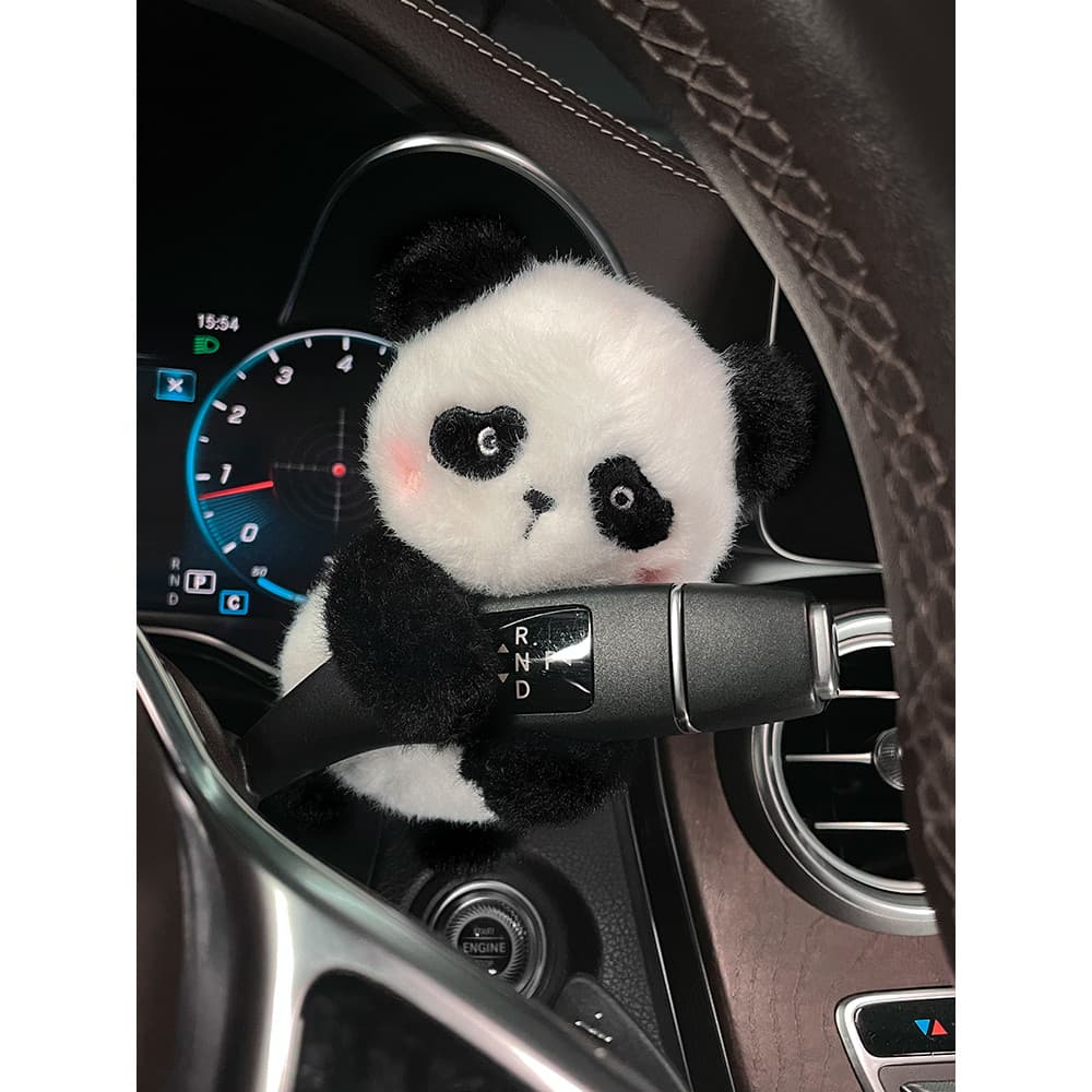 Decorações de carro Interior bolso limpador decorações 2026 novo estilo bonito alavanca boneca feminino sinal volta deco