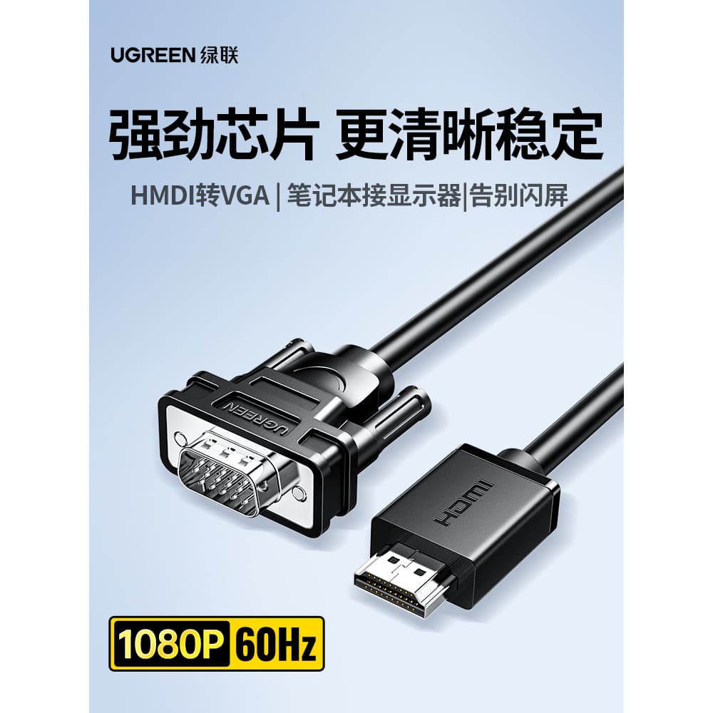 Conversor Lvlian hdmi para vga Cabo HD Adaptador de Interface para Laptop Conector de projetor de exibição