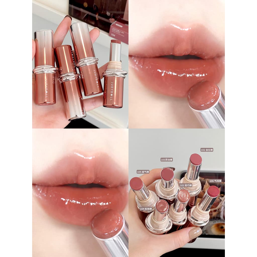Judydoll Judydoll Essence Batom Colágeno 104 Hidratante Hidratante Lip Gloss 105 Lip Gloss Espelho Brilho de Água Femini