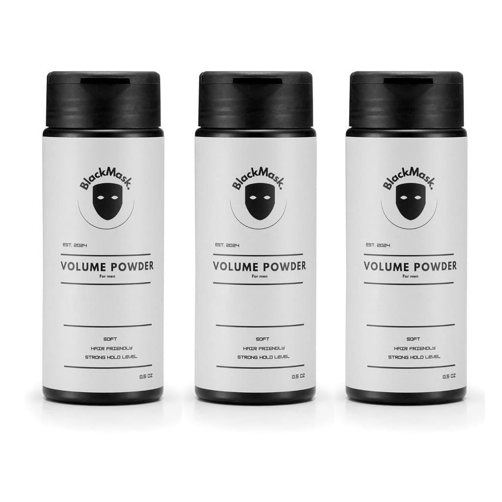 Pó Texturizador BlackMask para Homens, Fácil de Aplicar - Adiciona Textura e Volume Instantaneamente, Ingredientes 100%