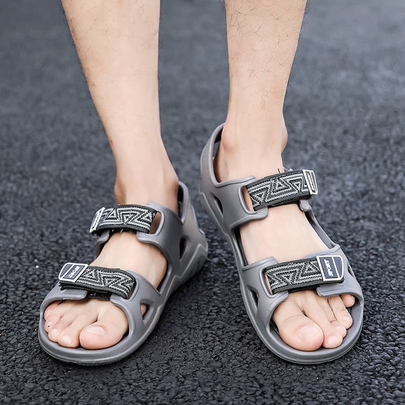 Crianças sandálias de plástico meninos adolescentes Velcro esportes beira-mar sapatos de praia grandes crianças meninos