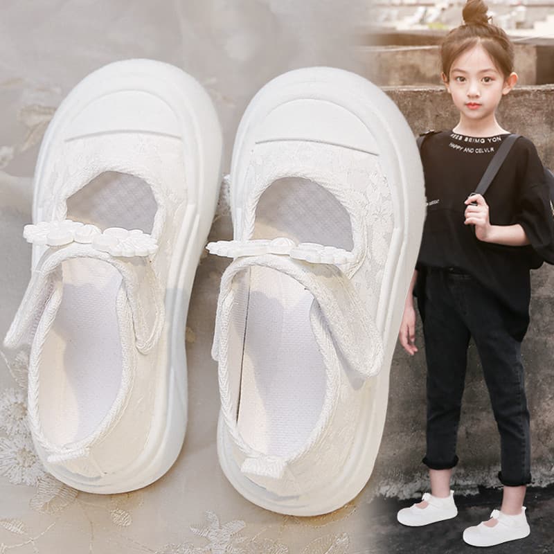 Meninas crianças sapatos brancos de sola macia jardim de infância princesa escola primária meninas dia das crianças most
