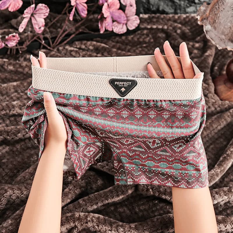 T na moda Retro impresso roupa interior senhoras puro algodão antibacteriano verão estilo fino 2026 novo estilo sem cost