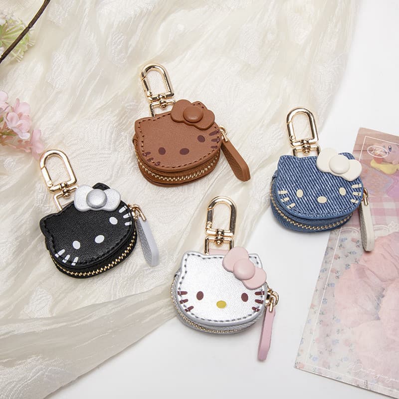 Chaveiro de desenho animado Hello Kitty, pingente de bolsa para meninas, acessórios de roupas, acessórios de carteira