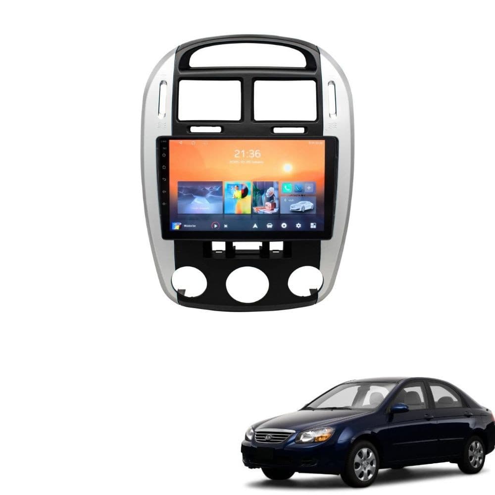 Kit Multimídia 9" Adak 2+64G Carplay Android Kia Cerato 2006