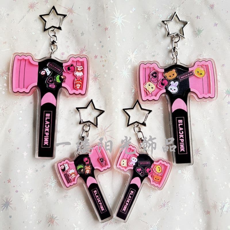 Venda quente Novos produtos Rosa Shake Chaveiro Mercadoria ROSE LISA JISOO JENNIGES Mesmo Estilo Pingente de Alta Qualid