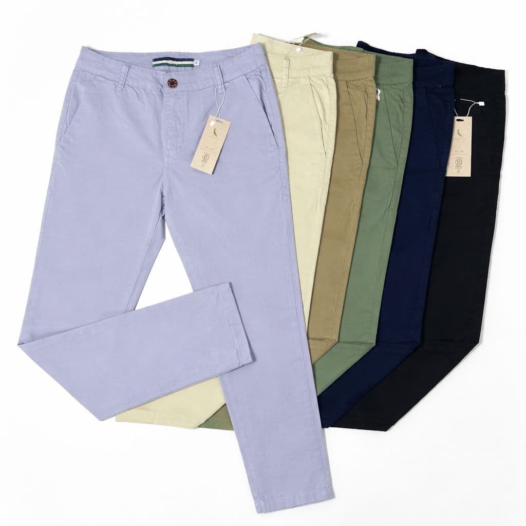 Calça Sarja com Elastano Slim Fit Masculina - Envio Rápido(Cáqui,48)