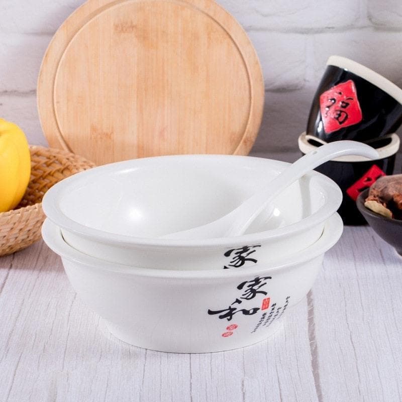 Grande tigela de sopa cerâmica grande tigela bacia vegetal engrossado bacia utensílios de mesa domésticos bacia de sopa