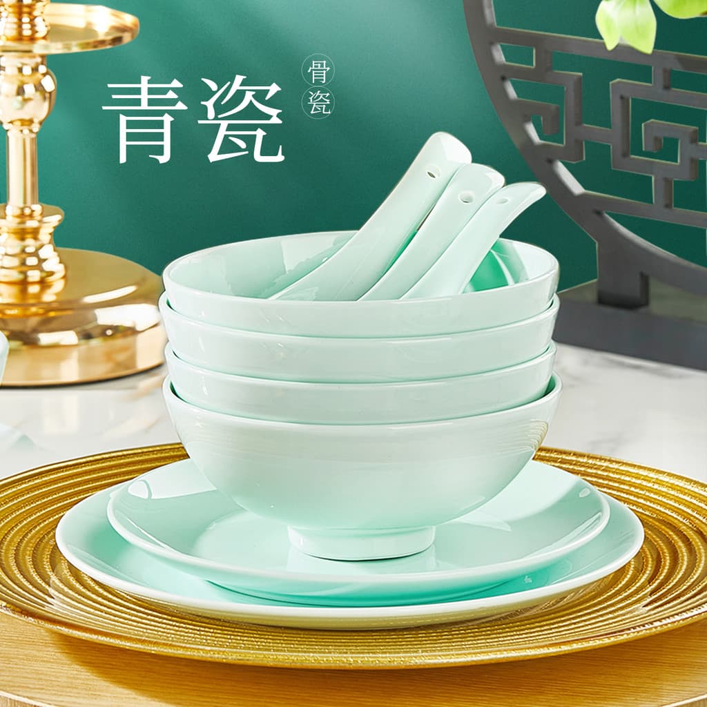 Tigelas de porcelana óssea de alta qualidade, pratos domésticos, tigelas de arroz de cerâmica única, novo estilo 2026 Ce