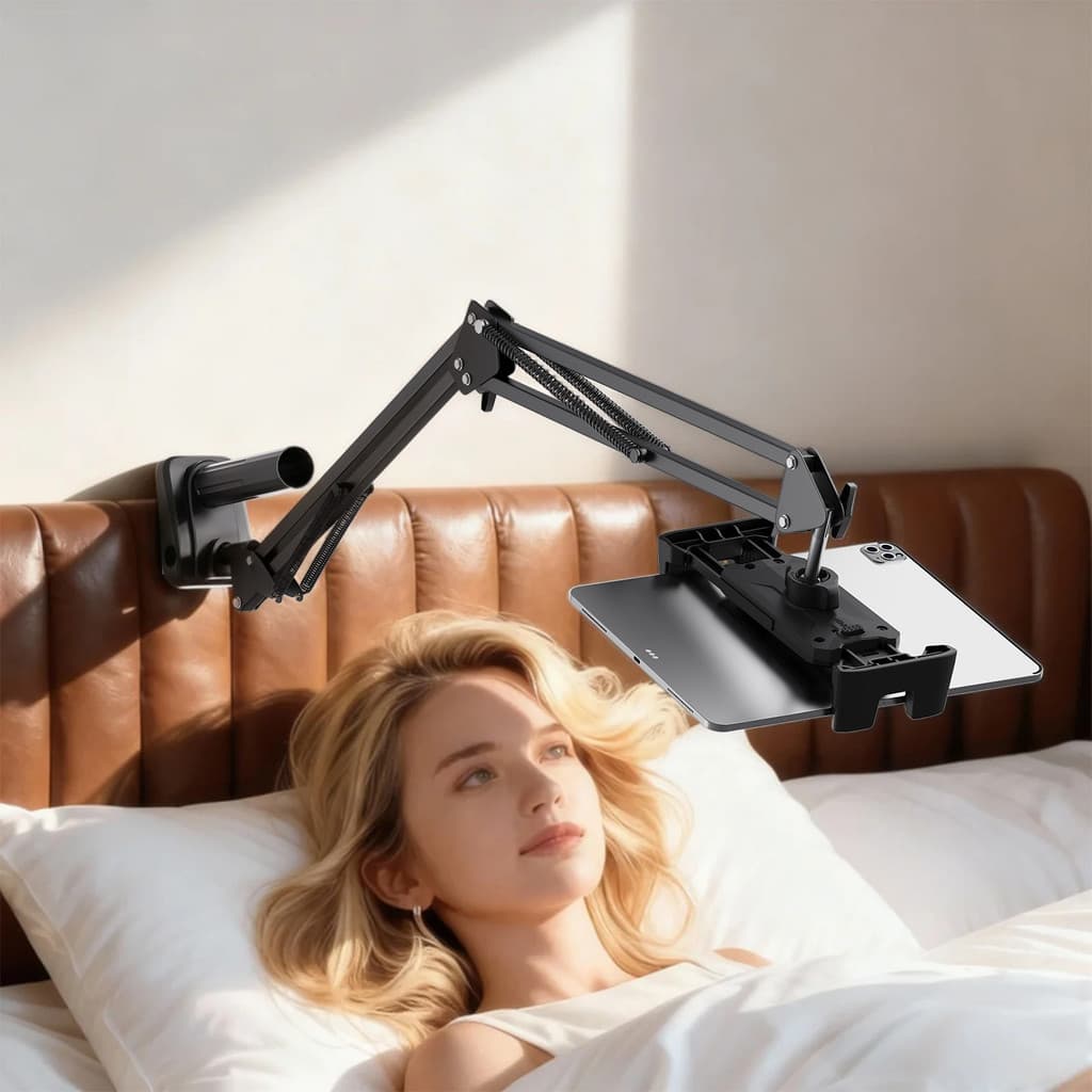 Suporte Universal Para Tablet E Telefone Mesa , Cabeceira , Escritório , Braço Longo , Braçadeira , Adequado Dispositivo
