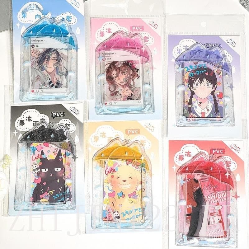 1 Peça Ins Idols Coreanos Moldura de Foto Guarda-chuva Suporte de Photocard Acrílico 3 Polegadas Cartão Fofo Doce D