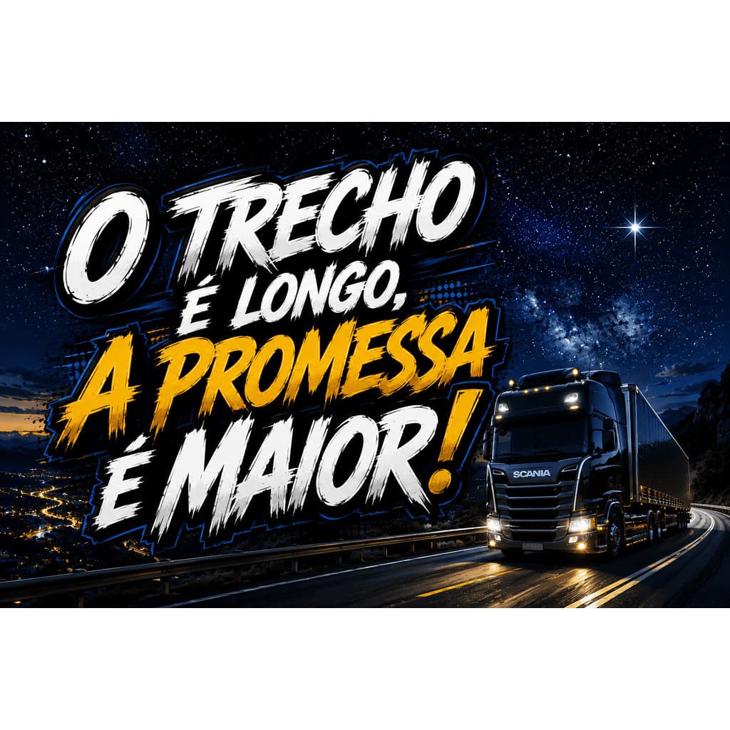 Bandeira  90x65 cm com 4 Ilhós  Qualidade para Caminhão,  O TRECHO