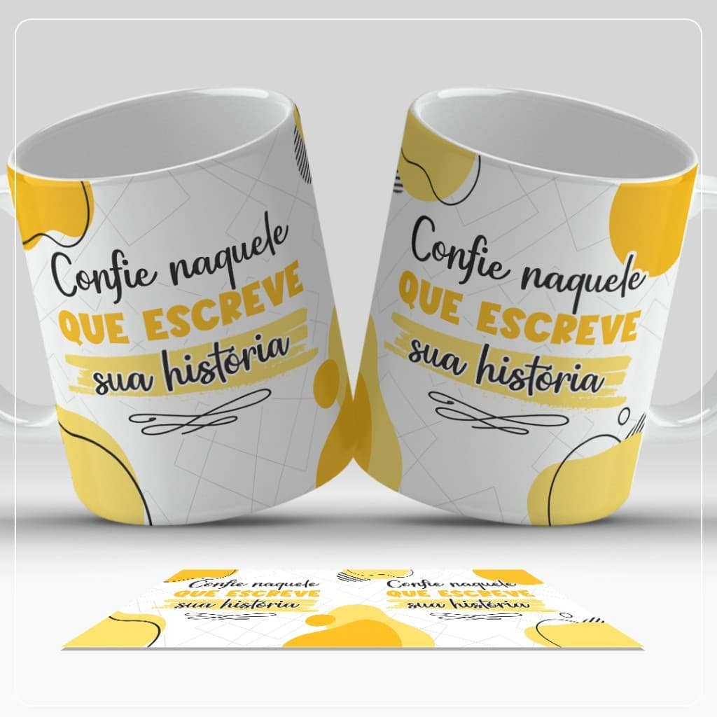 Caneca personalizada porcelana religião criativo frases cores  presente lembrança