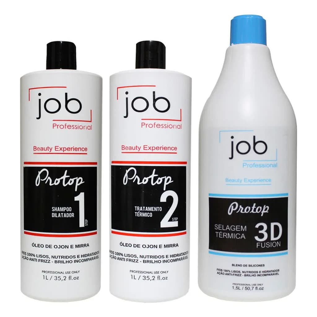 Job Hair Kit Escova Progressiva + Selagem Protop 3,5 Litros