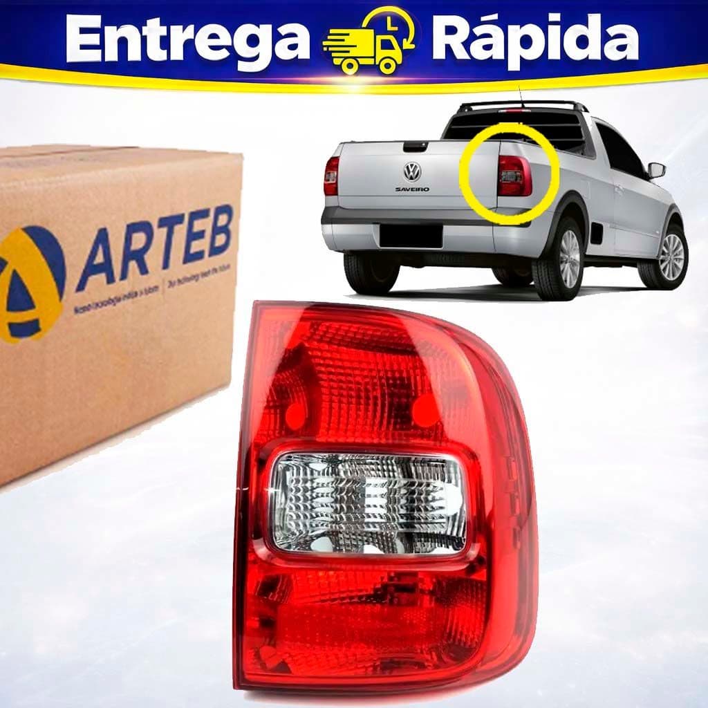 Lanterna Traseira Fumê GM Saveiro G5 G6 2008 a 2016 Lado Direito Original Arteb 460406